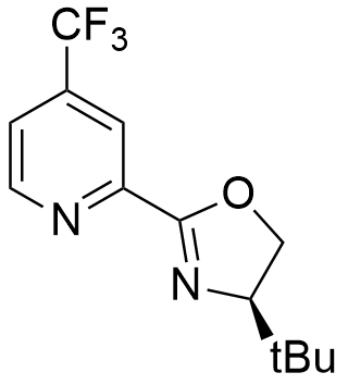 2-​[(4R)​-​4-​tert-Butyl​-​4,​5-​dihydro-​2-​oxazolyl]​-​4-​(trifluoromethyl)pyridine