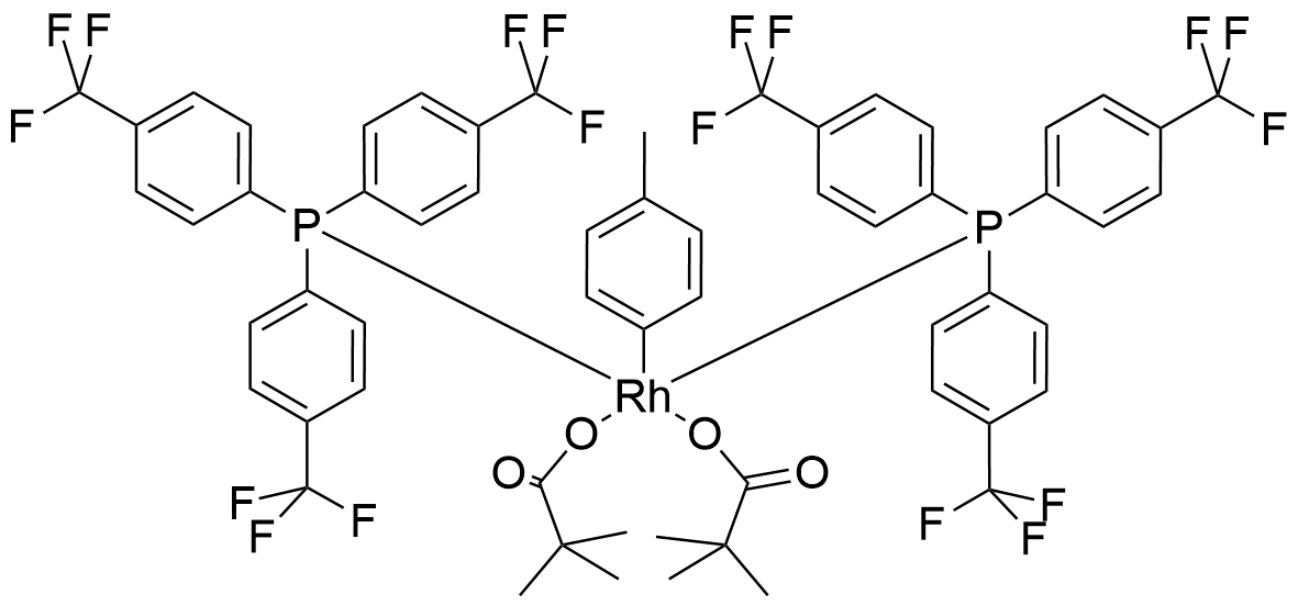 双(2,2-二甲基丙酸)(4-甲苯基)双[三[4-(三氟甲基)苯基]膦]铑
