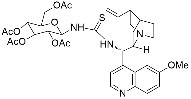 N-​[(8α,​9S)​-​6'-Methoxycinchonan-​9-​yl]​-​N'-​(2,​3,​4,​6-​tetra-​O-​acetyl-​β-​D-​glucopyranosyl)​thiourea