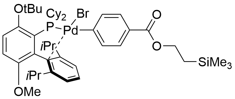 [2-(二环己基膦)-3-叔丁氧基-6-甲氧基-2',6'-二异丙基-1,1'-联苯](4-((2-(三甲基硅基)乙氧基)羰基)苯基-1-基)溴化钯