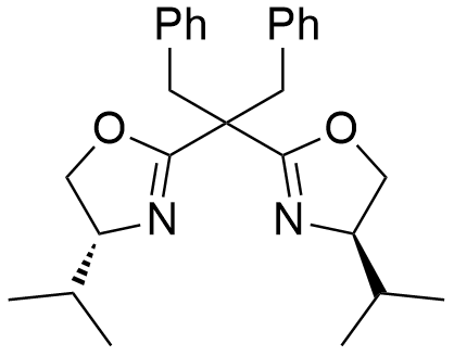 (4R,​4'R)​-2,​2'-​[2-Phenyl-​1-​(phenylmethyl)​ethylidene]​bis[4-​(1-​methylethyl)​-​4,​5-​dihydrooxazole]
