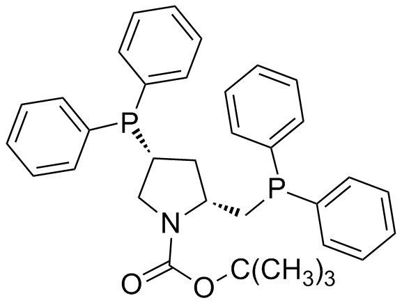 （2R，4R）-（+）-2-（二苯基膦基甲基）-4-（二苯基膦基）-N-（叔丁氧基羰基）吡咯烷