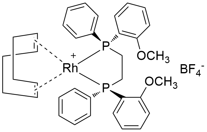 (S,S)-(+)-1,2-双[(邻甲氧基苯基)(苯基)膦]乙烷(1,5-环辛二烯)铑(I)四氟硼酸盐