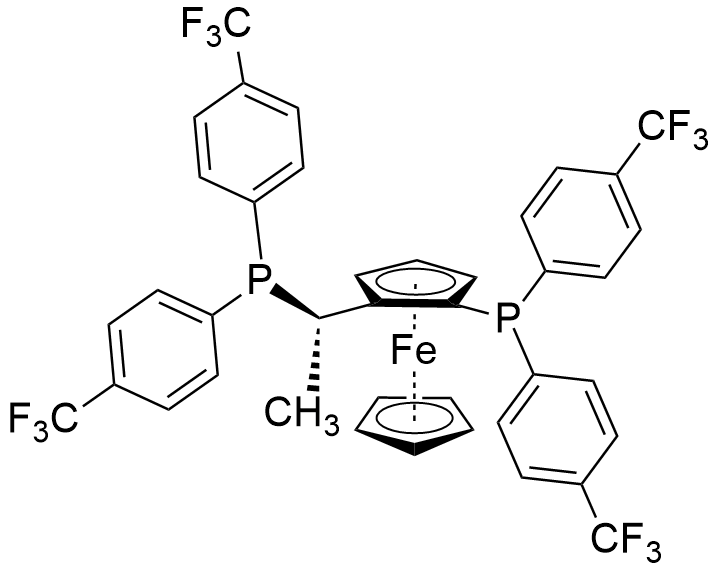 (S)-1-{(Rp)-2-[二-(4-(三氟甲基苯基)膦基]二茂铁基}乙基二-(4-三氟甲基苯基)膦