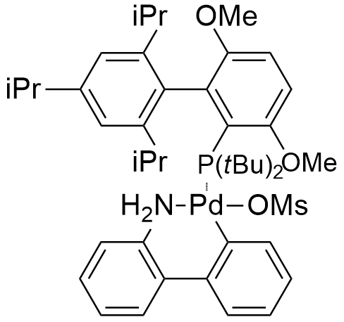 甲磺酸(2-二叔丁基膦-3,6-二甲氧基-2',4',6'-三异丙基-1,1'-联苯)(2'-氨基-1,1'-联苯基-2-基)钯(II)
