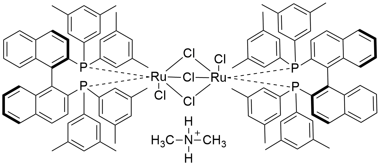 二甲铵二氯三(μ-氯)双{(R)-(+)-2,2'-双[二(3,5-二甲基苯基)膦]-1,1'-联萘}二钌酸盐(II)