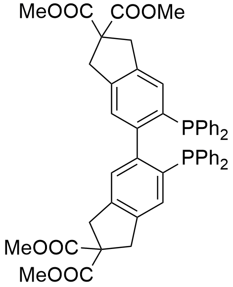 Tetramethyl 6,6'-bis(diphenylphosphino)-1,1',3,3'-tetrahydro[5,5']biindenyl-2,2',2,2'-tetracarboxylate