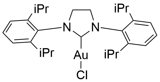 氯{1,3-双[2,6-二异丙基苯基]-4,5-二氢咪唑-2-亚基}金(I)