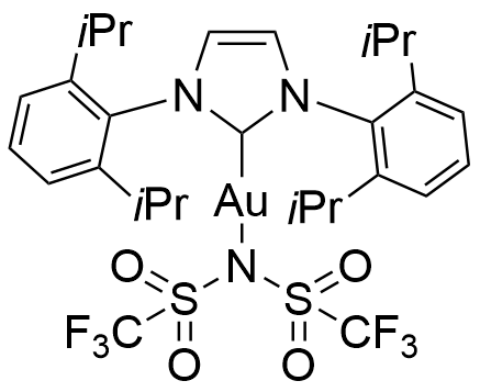 [1,3-双(2,6-二异丙基苯基)咪唑-2-亚基][双(三氟甲磺酰基)酰亚胺]金(I)