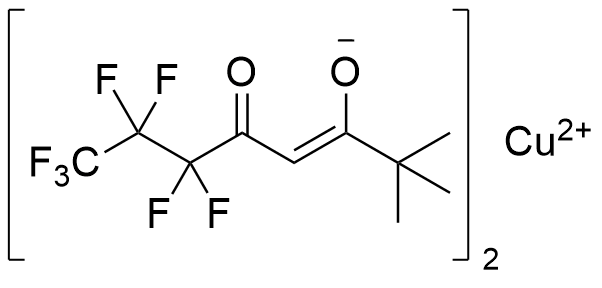 双(6,6,7,7,8,8,8 -七氟- 2,2-二甲基- 3,5-辛二酮酸)铜(II)