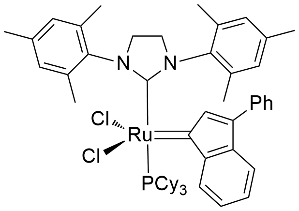三环己基磷[3-苯基-1H吲哚-1-亚基][1,3-二（2,4,6-三甲苯）-4,5-二氢咪唑]钌（II）二氯化物