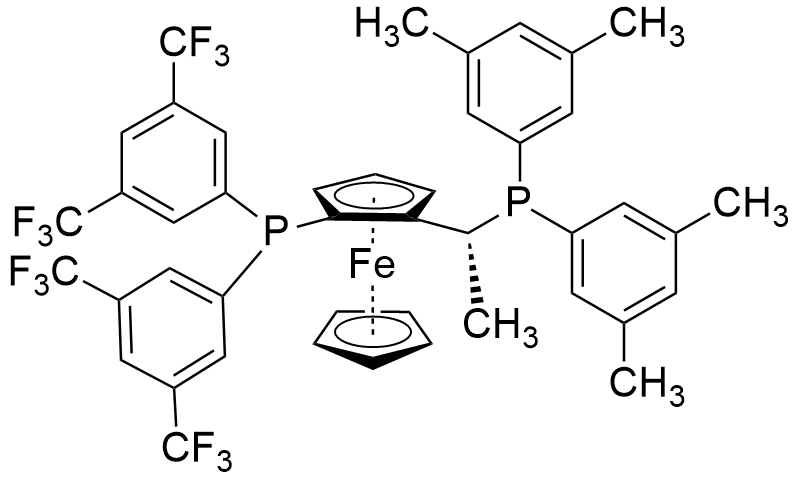 (R)-(-)-1-{(Sp)-2-[双(3,5-双-三氟甲基苯基)膦基]二茂铁}乙基二-3,5-二甲苯基膦