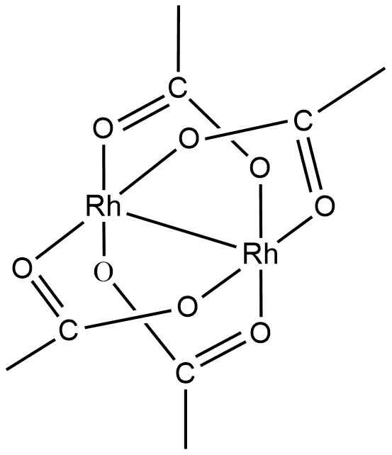乙酸铑(II)二聚体, 无水