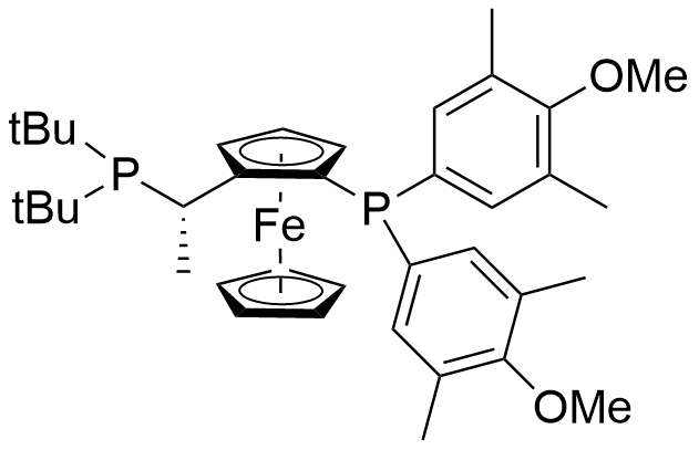 (S)-(+)-1-{(Rp)-2-[双(3,5-二甲基-4-甲氧基苯基)膦基]二茂铁基}乙基二叔丁基膦