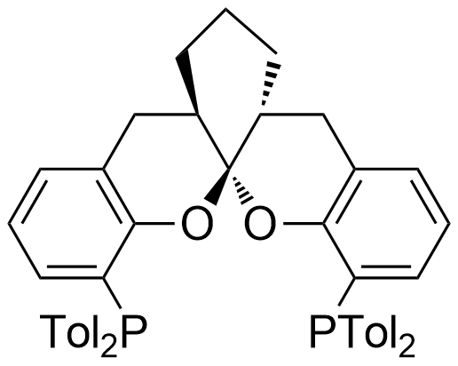 (+)- 1,13-二[二（4-甲基苯基）膦基] - （5AR，8AR，14aR）-5a，6,7,8,8a，9-六氢-5H- [1]苯并吡喃并[3， 2-d] x蒽，97％