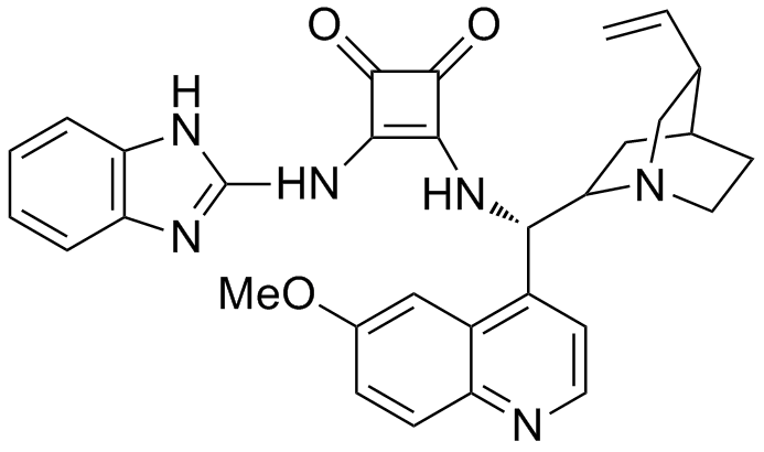 3-[[(8α,9S)-6'-Methoxycinchonan-9-yl]amino]-4-[(1Hbenzimidazol-2-yl)amino]-3-cyclobutene-1,2-dione