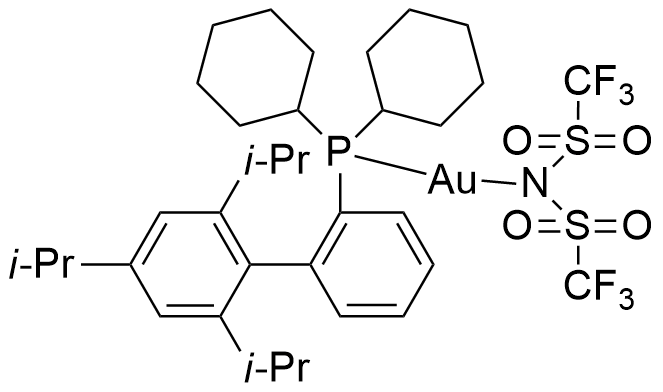 2-二环己基膦-2',4',6'-三异丙基联苯金(I) 双(三氟甲烷磺酰)亚胺