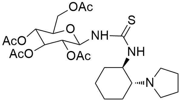 N-[(1R,2R)-2-(1-Pyrrolidinyl)cyclohexyl]-N'-(2,3,4,6-tetra-O-acetyl-β-D-glucopyranosyl)thiourea