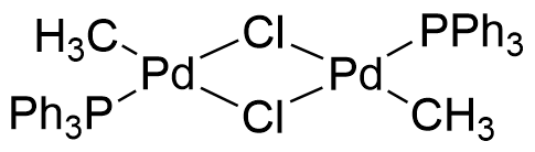 二-μ-氯二甲基双(三苯基膦)二钯 96%