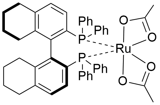 二乙酸根[(S)-(-)-2,2'-二(二苯基膦)-5,5',6,6',7,7',8,8'-八氢-1,1'-联萘基]钌(II)