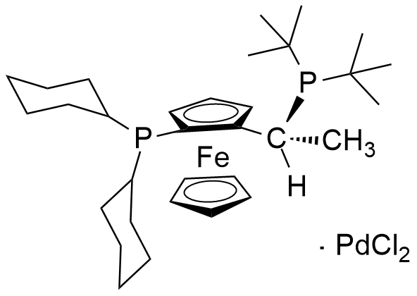 (R)-1-[(S)-2-(二环己基膦基)二茂铁基]乙基二叔丁基膦二氯化钯(Ⅱ)