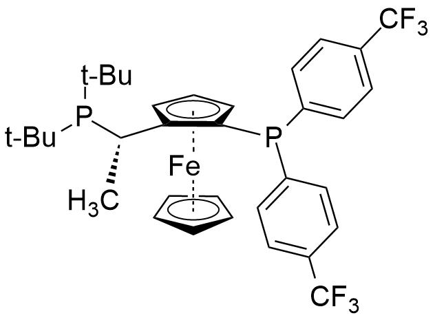 (S)-(+)-1-{(Rp)-2-[双(4-三氟甲基苯基)膦]二茂铁}乙基二叔丁基膦