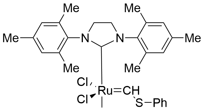 三环己基膦[1,3-双(2,4,6-三甲基苯基)-4,5-二氢咪唑-2-亚丙基][(苯硫基)亚甲基]二氯化钌(II)
