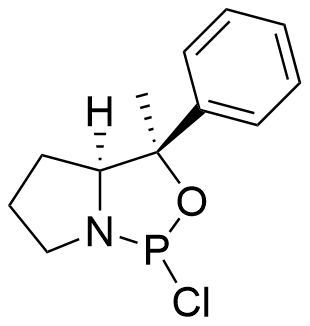 1H,3H-吡咯并[1,2-c][1,3,2]恶唑磷，1-氯四氢-3-甲基-3-苯基-，(3R,3aS)- (ACI)
