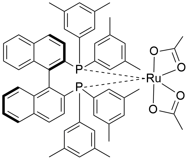 二乙酸根{(R)-(+)-2,2'-二[二(3,5-二甲苯基)膦]-1,1'-联萘基}钌(II)