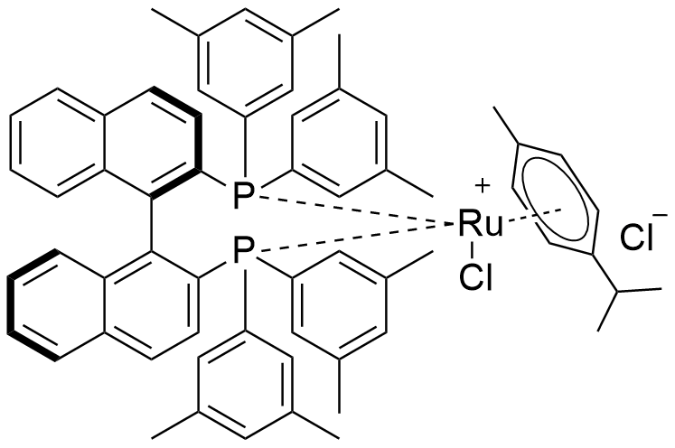 氯{(R)-(+)-2,2'-双[二(3,5-二甲基苯基)膦]-1,1'-联萘}(对伞花烃)氯化钌(II)