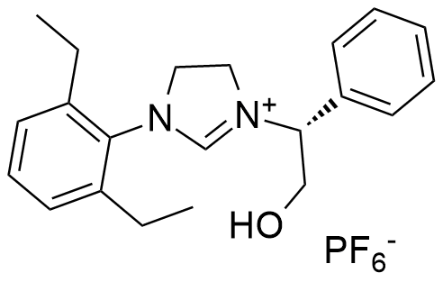 (R)-1-(2,6-diethylphenyl)-3-(2-hydroxy-1-phenylethyl)-4,5-dihydro-1H-imidazol-3-ium