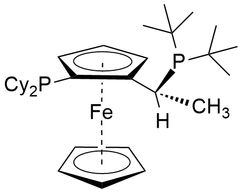 (R)-(-)-1-[(Sp)-2-(二环己基膦)二茂铁基]乙基二叔丁基膦