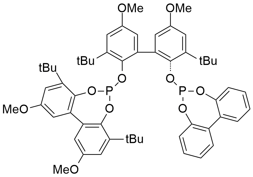 4,8-di-tert-butyl-6-((3,3'-di-tert-butyl-2'-(dibenzo[d,f][1,3,2]dioxaphosphepin-6-yloxy)-5,5'-dimethoxy-[1,1'-biphenyl]-2-yl)oxy)-2,10-dimethoxydibenzo[d,f][1,3,2]dioxaphosphepine