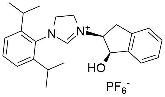 1-(2,6-二异丙基苯基)-3-((1R,2S)-1-羟基-2,3-二氢-1H-茚-2-基)-4,5-二氢-1H-咪唑-3-鎓盐 六氟磷酸盐(V)
