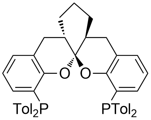 (-)-1,13-二[二（4-甲基苯基）膦基] - （5AS，8AS，14A）-5a，6,7,8,8a，9-六氢-5H- [1]苯并吡喃并[3， 2-d] x蒽，97％