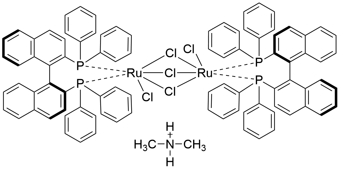 二甲基铵二氯三(μ-氯)二[(S)-(-)-2,2'-二(二苯基膦基)-1,1'-联萘基]二钌酸盐(II)