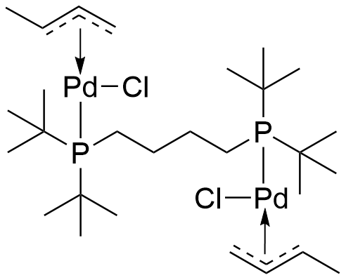 [1,4-双(二叔丁基膦基)丁烷]双[(巴豆基)氯化钯(II)]