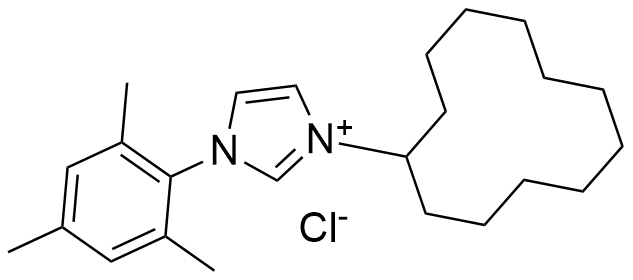 1-(2,4,6-三甲基苯基)-3-(环十二烷基)咪唑氯鎓盐, min. 97%