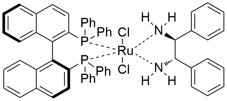 二氯[(S)-(-)-2,2′-双(二苯基膦)-1,1′-联萘基][(1S,2S)-(-)-1,2-二苯基乙二胺]钌(II)