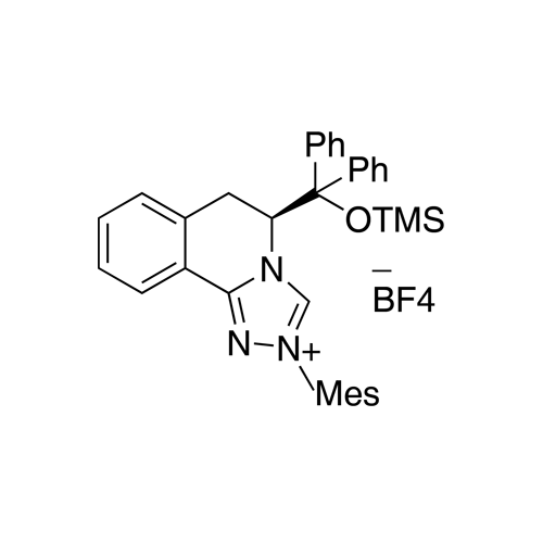 (S)-5-(Diphenyl((trimethylsilyl)oxy)methyl)-2-mesityl-5,6-dihydro-[1,2,4]triazolo[3,4-a]isoquinolin-2-ium Tetrafluoroborate