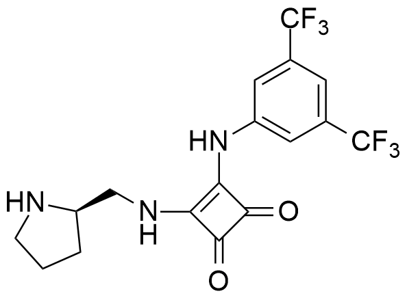 3-[[3,5-双(三氟甲基)苯基]氨基]-4-[[(2R)-2-吡咯烷甲基]氨基]-3-环丁烯-1,2-二酮