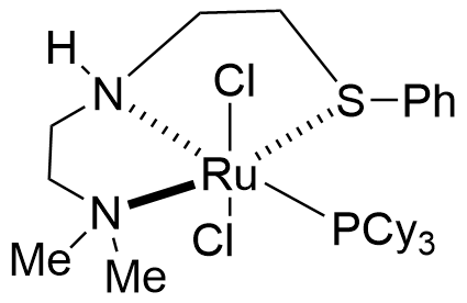 二氯[N1,N1-二甲基-N2-[2-(苯硫基-κS)乙基]-1,2-乙二胺-κN1,κN2](三环己基膦)钌(II)
