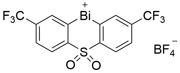 2,8-双-三氟甲基-10-四氟硼盐-10H-二苯并[b,e][1,4]硫杂铋-5,5-二氧化物