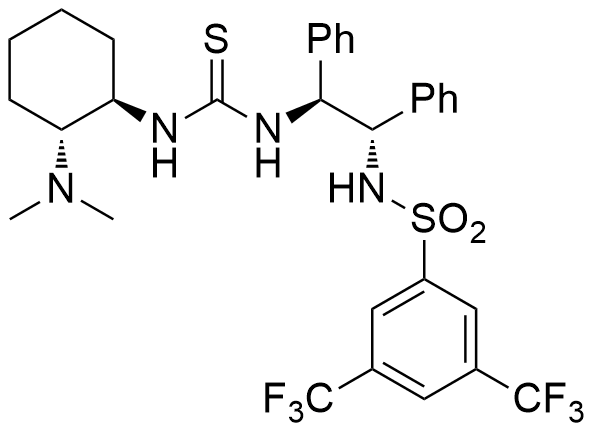 N-​[(1S,​2S)​-​2-​[[[[(1R,​2R)​-​2-​(Dimethylamino)​cyclohexyl]​amino]​thioxomethyl]​amino]​-​1,​2-​diphenylethyl]​-​3,​5-​bis(trifluoromethyl)​benzenesulfonamide