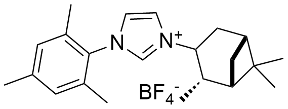 1-(2,4,6-Trimethylphenyl)-3-[(1R,2R,3R,5S)-(-)-isopinocampheyl]imidazolium tetrafluoroborate, min. 95%