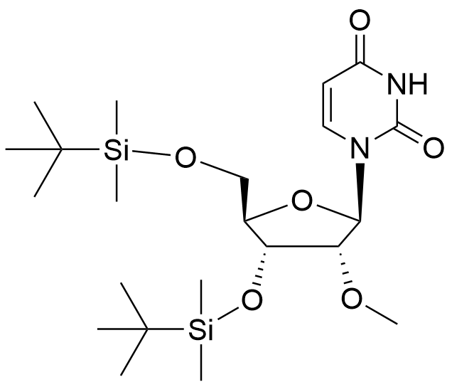 1-((2R,3R,4R,5R)-4-((叔丁基二甲基硅烷基)氧基)-5-(((叔丁基二甲基硅烷基)氧基)甲基)-3-甲氧基四氢呋喃-2-基)嘧啶-2,4(1H,3H)-二酮