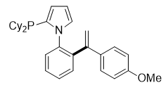 2-(Dicyclohexylphosphanyl)-1-(2-(1-(4-methoxyphenyl)vinyl)phenyl)-1H-pyrrole
