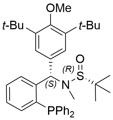 [S(R)]-N-[(S)-(3,5-双叔丁基-4-甲氧基苯基)[2-(二苯基膦)苯基]甲基]-N-甲基-2-叔丁基亚磺酰胺