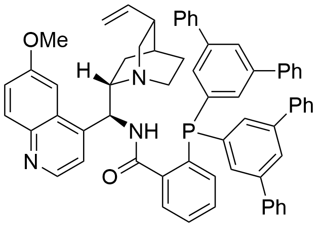 Benzamide, 2-(bis[1,1′:3′,1′′-terphenyl]-5′-ylphosphino)-N-[(8α,9S)-6′-methoxycinchonan-9-yl]- (ACI)