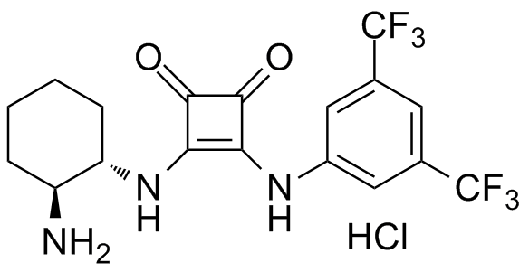 3-[(1S,2S)-2-氨基环己氨基]-4-[3,5- 双(三氟甲基)苯氨基]环丁-3-烯-1,2- 二酮 盐酸盐
